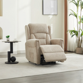 Buckingham Lift & Tilt Dual Motor Chair – Cream - Pendle Village Furniture