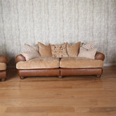 Horatio Leather & Fabric Sofa - Pendle Village Furniture