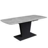 Catania 160 - 200cm Light Grey Ceramic Extending Dining Table - Pendle Village Furniture