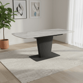 Catania 130-170cm Light Grey Ceramic Extending Dining Table