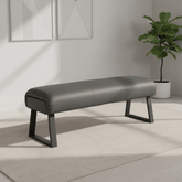 Cerutti Grey Backless Bench