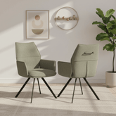 Iris Green Fabric Dining Chair - Set of 4