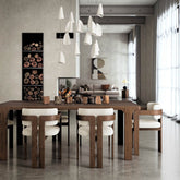 Saint Amond 180cm Dark Wood Dining Table - Pendle Village Furniture