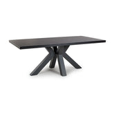 Camden 160cm Black Oak Dining Table - Pendle Village Furniture