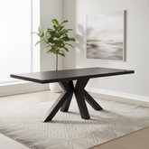 Camden 200cm Black Oak Dining Table