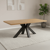 Camden Rustic Oak Dining Table 160cm