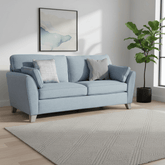 Cromwell Blue Linen Fabric Sofa