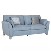 Cromwell Blue Linen Fabric Sofa - Pendle Village Furniture