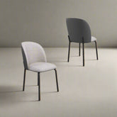 Set of 4 Two Colour Tone Cartier Grey Dining Chairs - Pendle Village Furniture