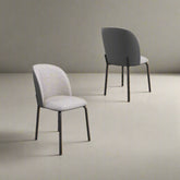 Set of 6 Two Colour Tone Cartier Grey Dining Chairs - Pendle Village Furniture