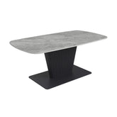 Catania Dark Grey Sintered Stone Ceramic Coffee Table - Pendle Village Furniture