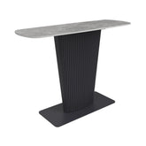 Catania Dark Grey Ceramic Console Table - Pendle Village Furniture