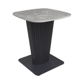 Catania Dark Grey Ceramic Lamp Table - Pendle Village Furniture