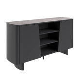Catania Dark Grey Ceramic Top Sideboard - Pendle Village Furniture