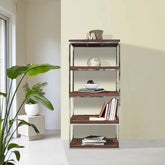 Noir Railway Sleeper Wood Shelf Unit - Pendle Village Furniture