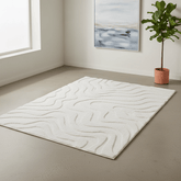 Cleo Textured Cream Rug