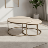 Cook Nest of Round Coffee Tables - Latte