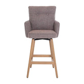 Cotswold Blush Pink Fabric Upholstered Counter Stools – Set of 2 - Pendle Village Furniture