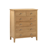 Cotswold Solid Oak 4+2 Drawer Chest - Pendle Village Furniture