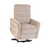 Crewe Mink Fabric Tilt and Rise Electric Recliner Chair - Pendle Village Furniture