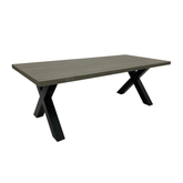 Hilton 180cm Grey Oak Effect Dining Table - Pendle Village Furniture