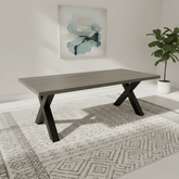 Hilton 180cm Grey Oak Effect Dining Table