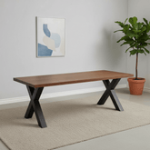 Hilton 180cm Smoked Oak Effect Dining Table