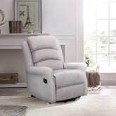 Daxter Natural Chenille Manual Recliner Armchair - Pendle Village Furniture