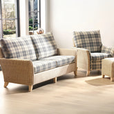 Desser Arlington Natural Wash Cane 3 Seater Sofa