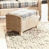 Desser Arlington Natural Wash Cane Storage Footstool