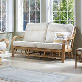 Madrid Light Oak Cane 3 Seater Sofa - Pendle Village Furniture