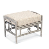 Madrid Grey Wash Cane Footstool - Pendle Village Furniture