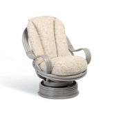 Madrid Grey Wash Laminated Swivel Rocker Chair - Pendle Village Furniture