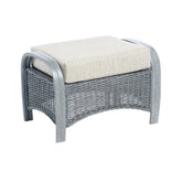 Desser Turin Grey Rattan Footstool - Pendle Village Furniture