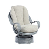 Desser Turin Grey Rattan Swivel Rocker - Pendle Village Furniture