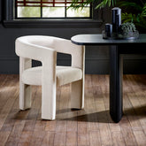 Bonnie Cream Textured Fabric Dining Chairs – Set of 2 - Pendle Village Furniture