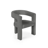 Bonnie Grey Textured Fabric Dining Chairs – Set of 2 - Pendle Village Furniture