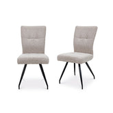 Ellison Cobble Natural Fabric Dining Chair – Set of 4 - Pendle Village Furniture