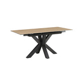 Kastonia 1.4M Wood Effect Sintered Stone Extending Dining Table - Pendle Village Furniture
