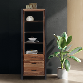 Earth Bookcase with Drawers - Pendle Village Furniture