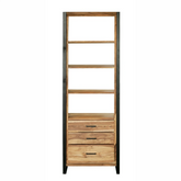Earth Bookcase with Drawers - Pendle Village Furniture