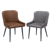 Toronto Reclaimed Wood Dining Table with Earth Dining Chairs - Pendle Village Furniture