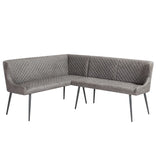 Earth Grey Corner Dining Bench - Pendle Village Furniture