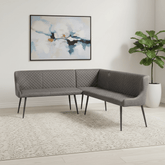 Earth Grey Corner Dining Bench