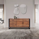 Earth Large Sheesham Wood Sideboard - Pendle Village Furniture