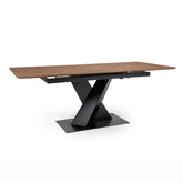 Enterprise Light Walnut Extending Dining Table 160 - 200cm - Pendle Village Furniture