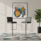 Enzo Leather Bar Stool - Set of 2