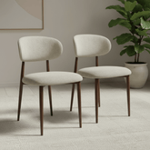 Etta Fabric Alabaster Dining Chair – Alabaster Set of 4,6 or 8
