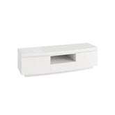 Fabian White High Gloss TV Entertainment Unit with LED Light - Pendle Village Furniture