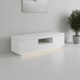 Fabian White High Gloss TV Entertainment Unit with LED Light